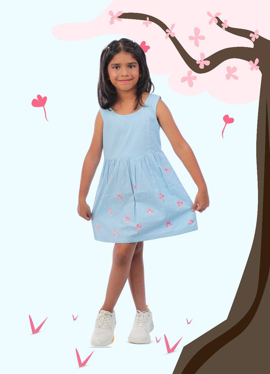 Baby Blue Dress - Prunus Petal Collection