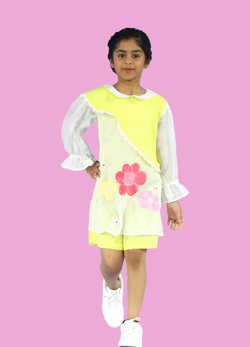 Yellow Daisy A-line Dress_4 - Daisy Dreamland Collection