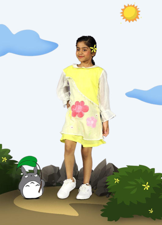 Yellow Daisy A-line Dress - Daisy Dreamland Collection